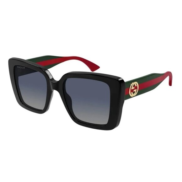 NEW GUCCI SUNGLASSES BLACK GREEN GREY WOMEN EYEWEAR GUCCI GG1861S 005